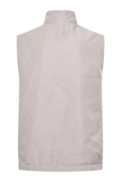 Taupe & elephant grey re-versible gilet