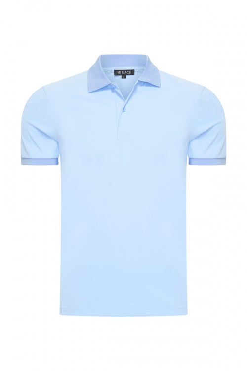Light blue glans polo