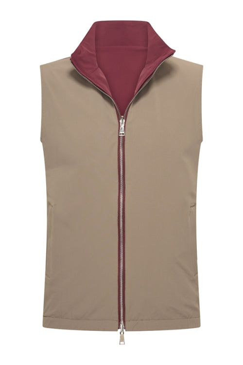 Falcon & Burgundy re-versible gilet