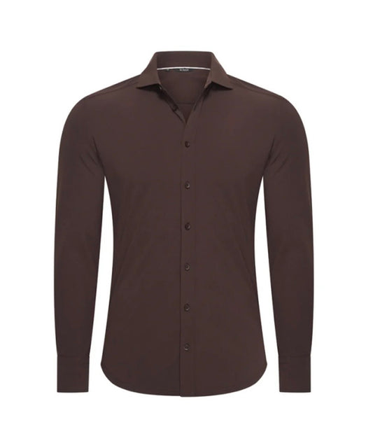 Espresso glans blouse