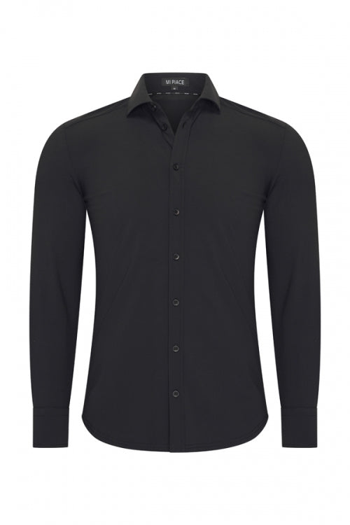 Black shine blouse