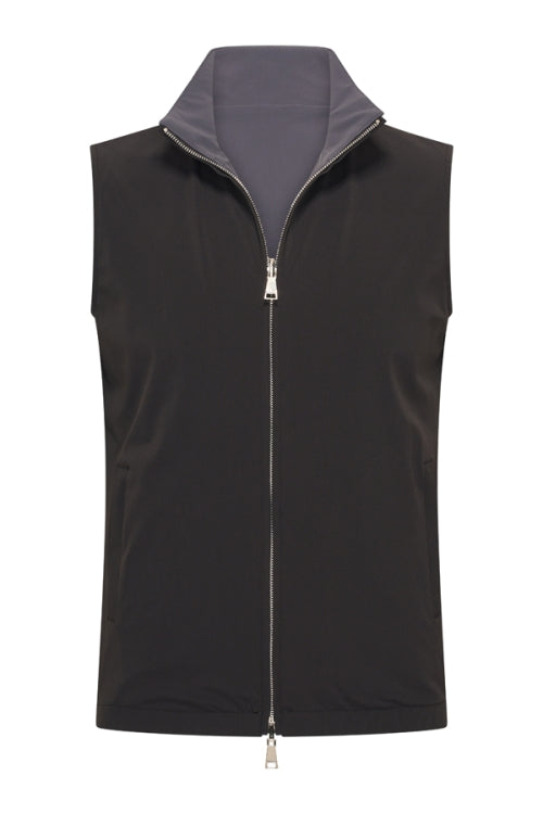 Black & Dark grey re-versible gilet