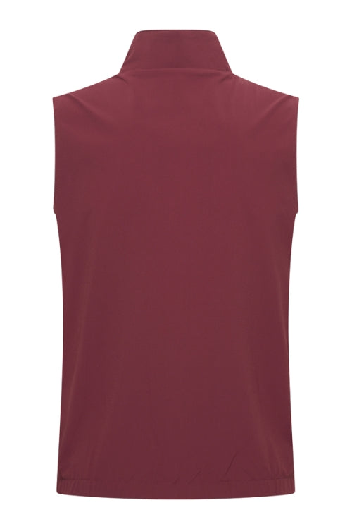 Burgundy & Falcon re-versible gilet