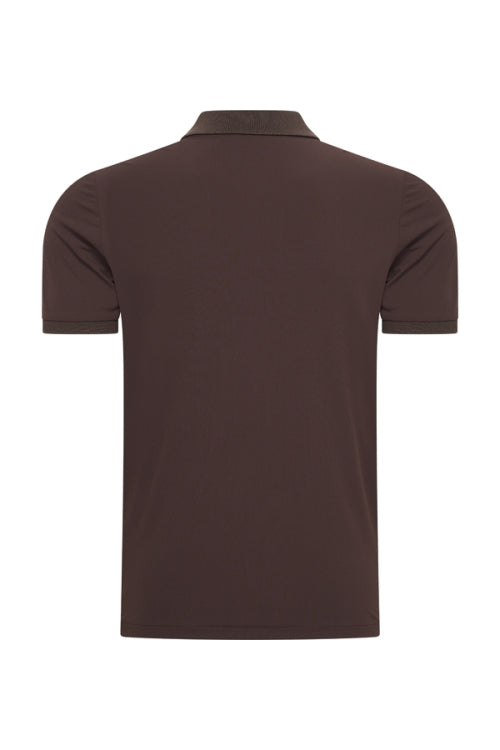 Espresso shiny polo