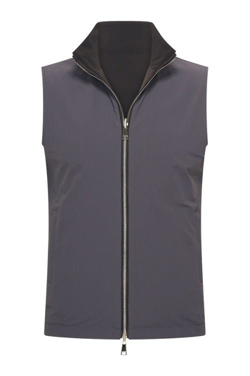 Dark grey & Black re-versible gilet