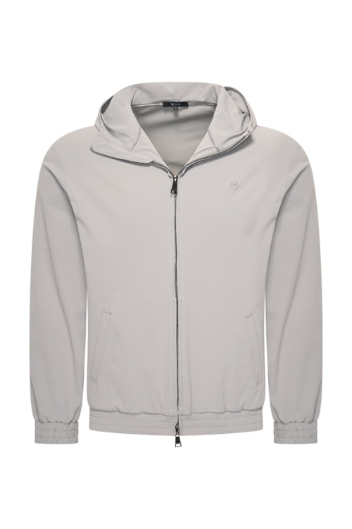 Elephant grey travel hooded jacket