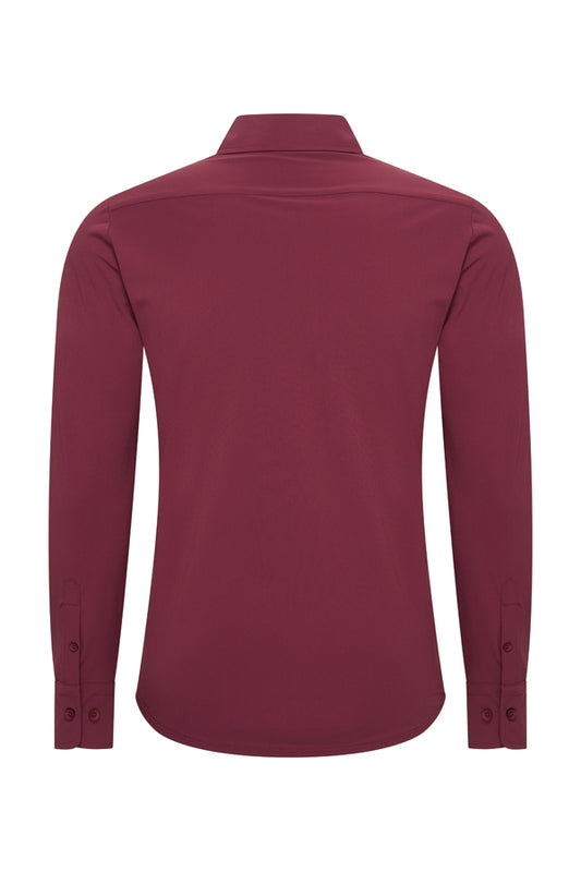 Burgundy glans blouse