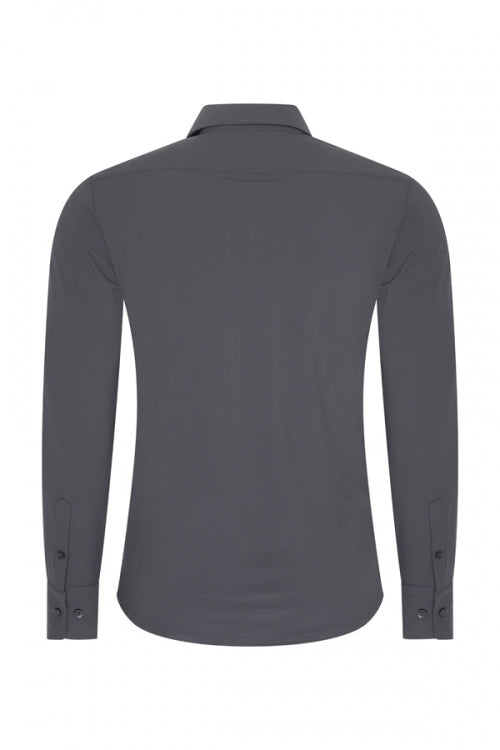 Dark grey glans blouse