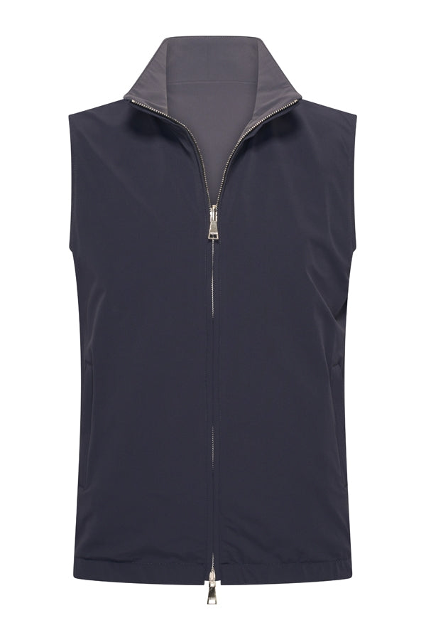 Dark grey & Navy re-versible gilet