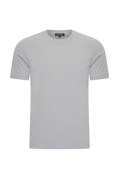 Elephant grey shiny T-shirt