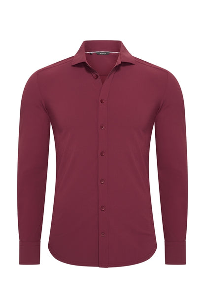Burgundy glans blouse