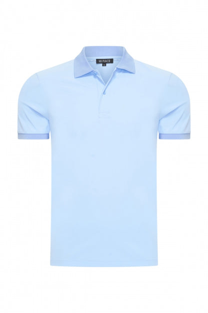 Light blue glans polo