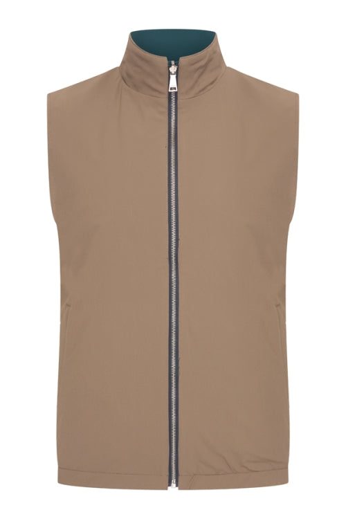 Teal Blue & Falcon re-versible gilet