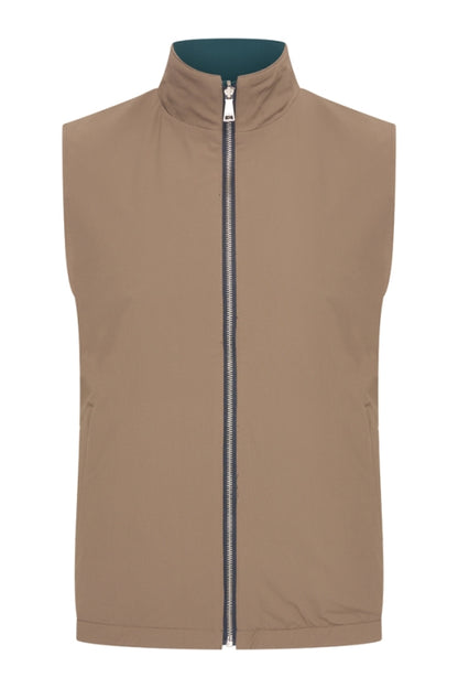 Teal Blue & Falcon re-versible gilet