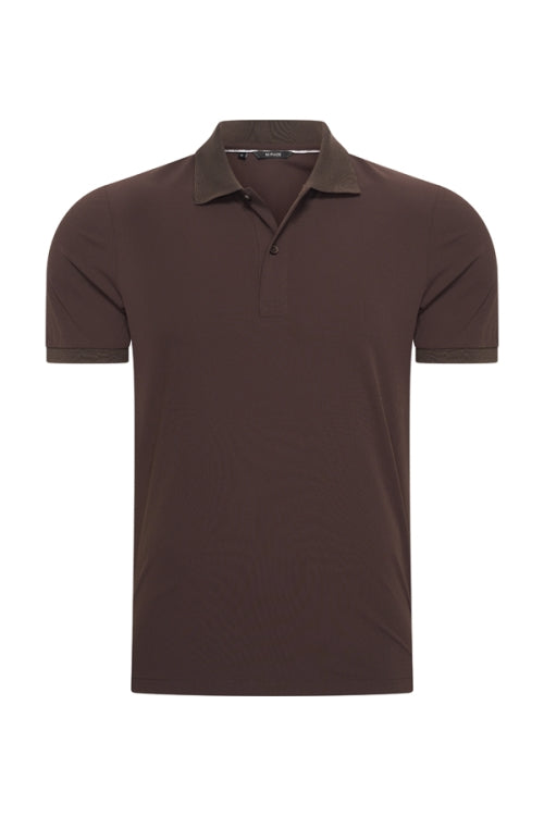 Espresso shiny polo