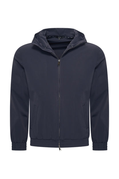 Navy hooded jacket