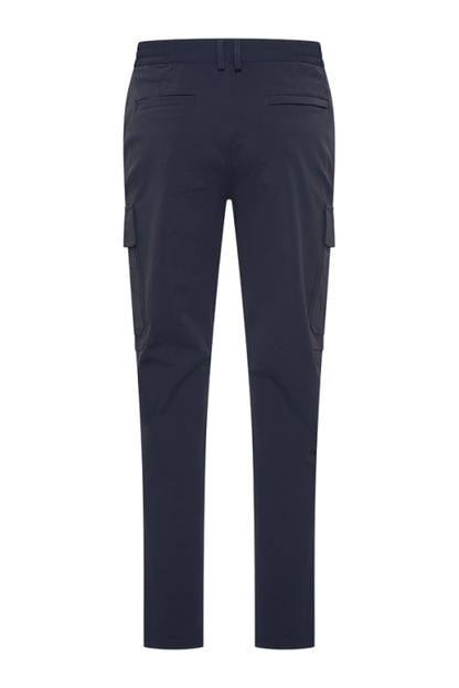 Navy travel straight cargo pantalon