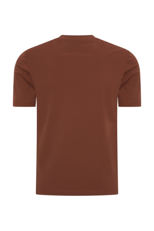 Brown stone shiny T-shirt