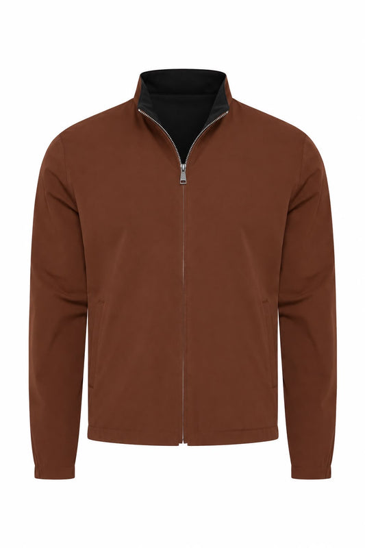 Brown stone & black Re-versible Jacket
