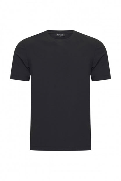Black shiny T-shirt