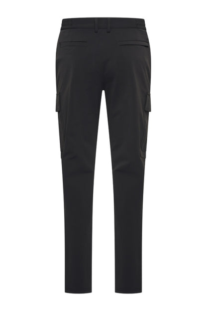 Black travel straight cargo pantalon