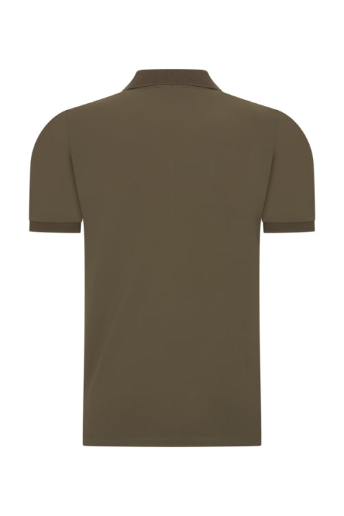 Olive shiny polo