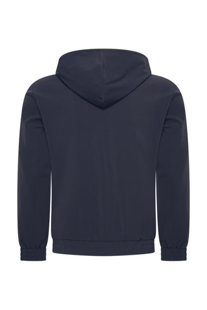 Navy hooded jacket