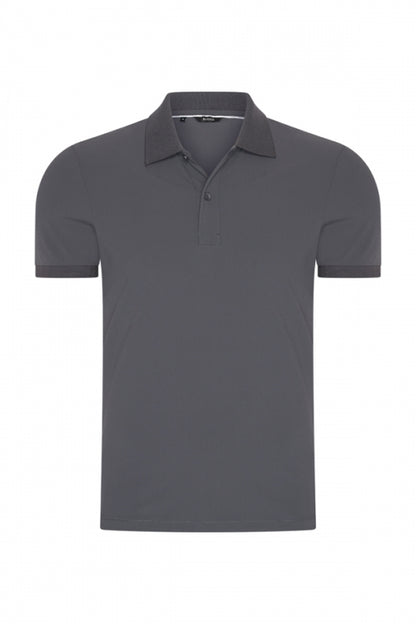 Dark grey glans polo