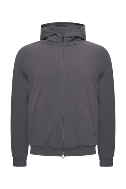 Dark Grey travel hooded jacket