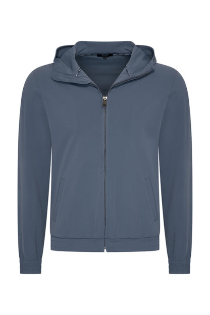 Cloud blue hooded jacket
