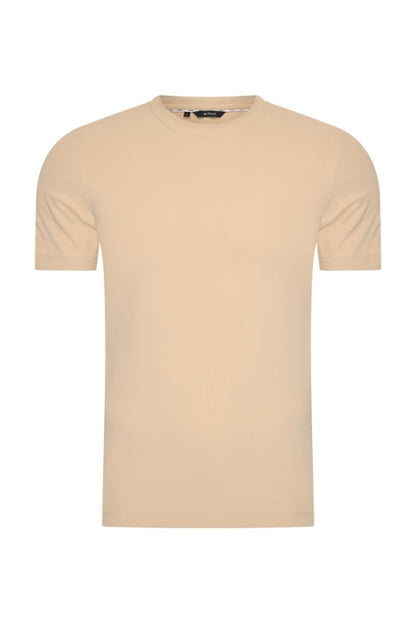 Beige shiny T-shirt