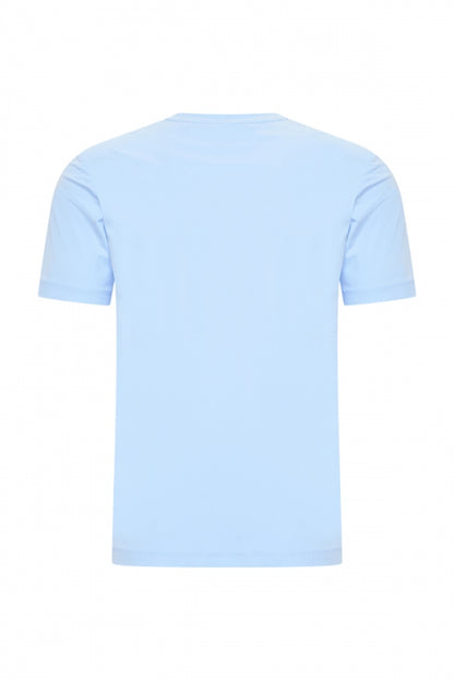 Light blue shiny T-shirt