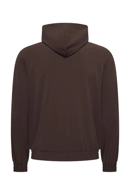 Espresso hooded jacket