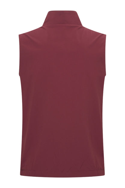 Burgundy & Falcon re-versible gilet