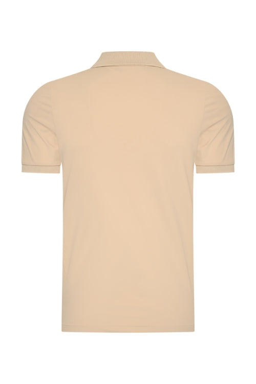 Beige shiny polo