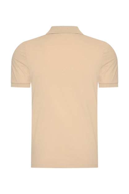 Beige shiny polo