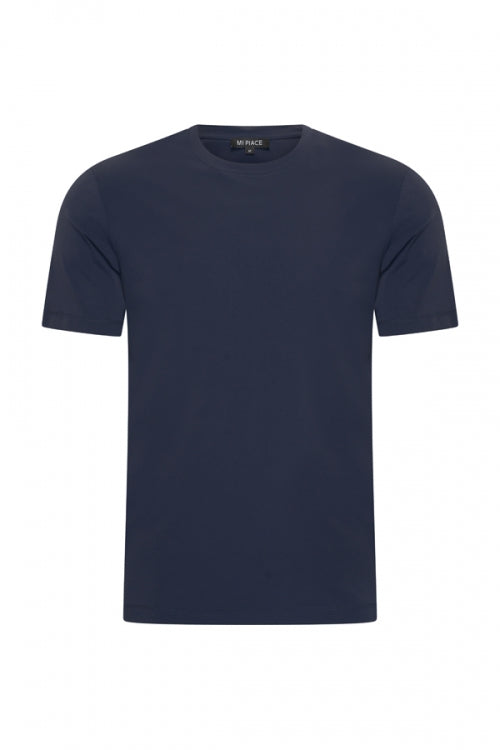 Navy shiny T-shirt