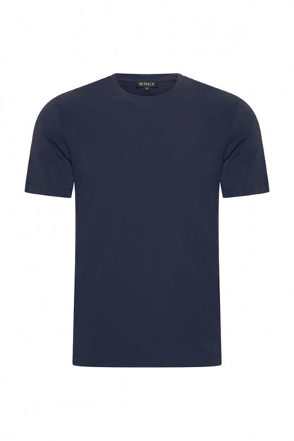 Navy shiny T-shirt