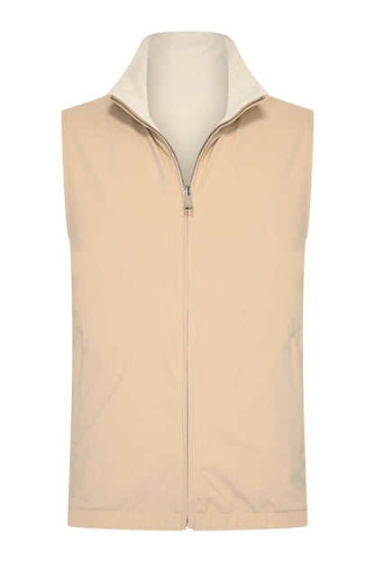 Beige & kit re-versible gilet