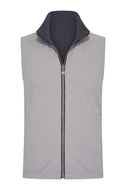 Elephant grey& Dark grey re-versible gilet