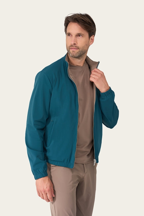 Teal Blue & Falcon re-versible Jacket