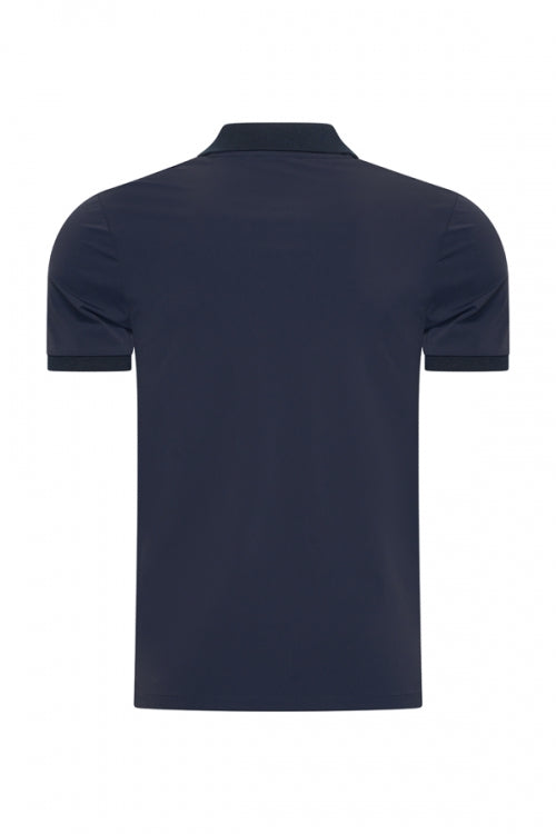 Navy shiny polo