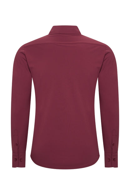 Burgundy glans blouse