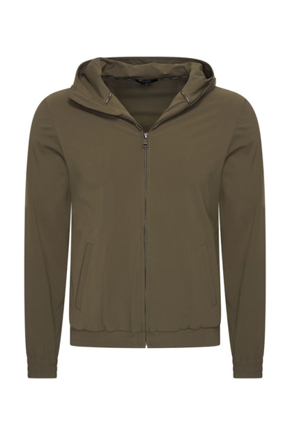 Olive hooded jacket