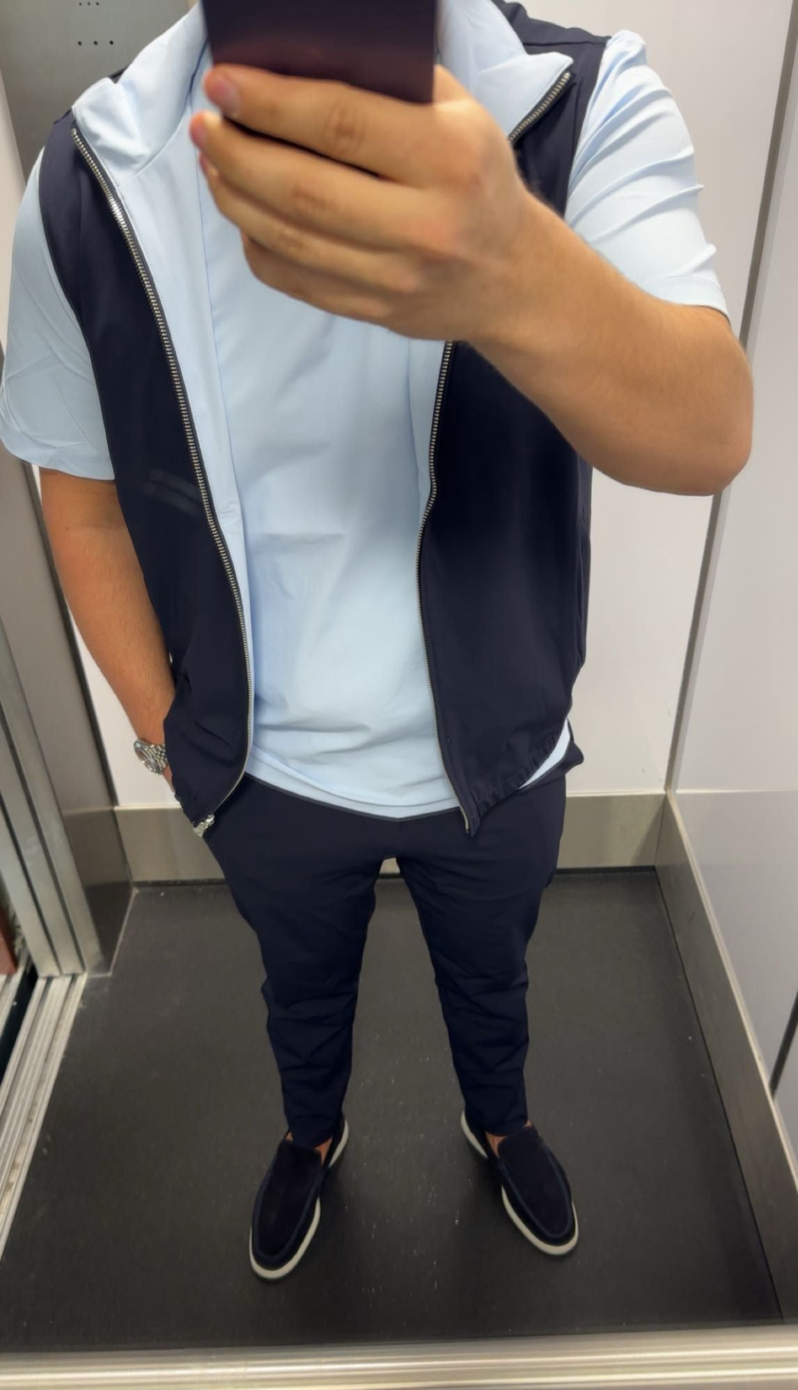 Lot Réversible Marine / Bleu clair