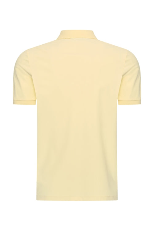 Pastel yellow shiny polo