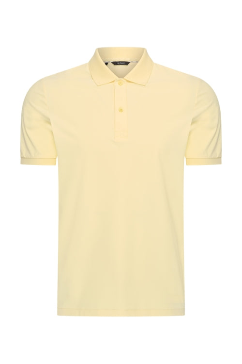 Pastel yellow shiny polo