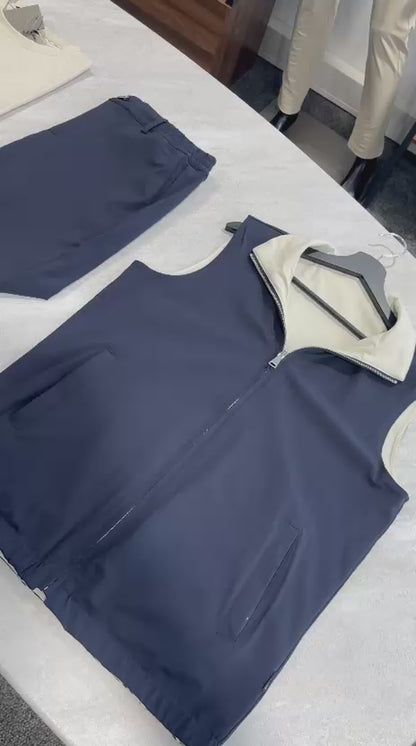 Pack réversible bleu marine / maillot